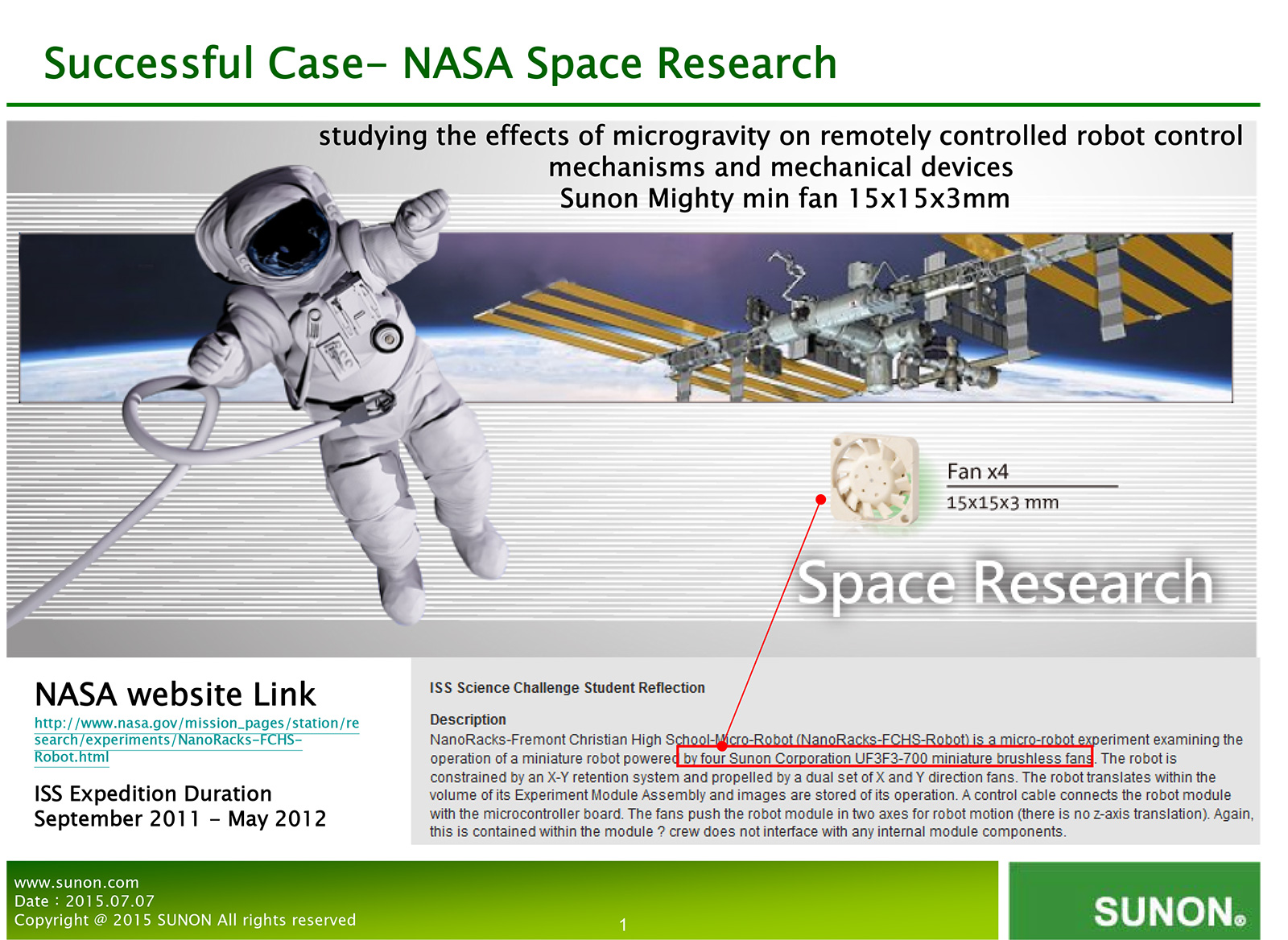 NASA Success Story NASA Success Story